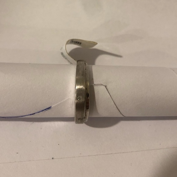 Sterling Silver Ring With Canadian Diamond Viara - Picture 3 of 6